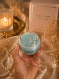 Moonlit Ocean Dream Candle – Decorative Blue Glass Candle