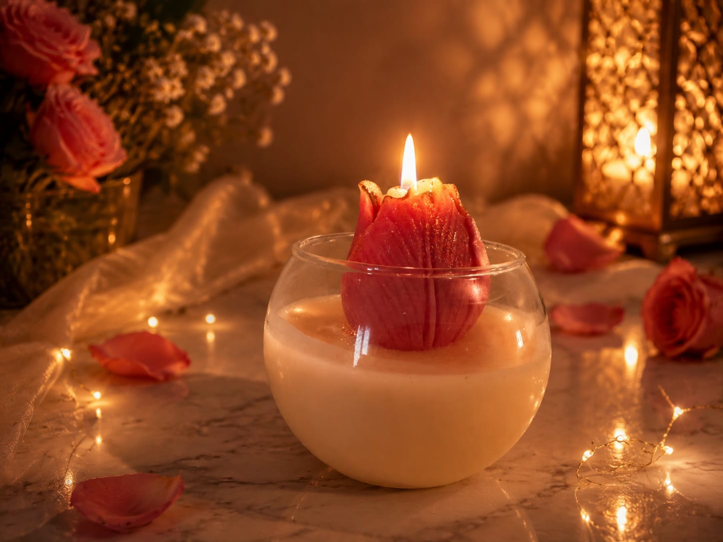 Rose Bloom Luxury Candle